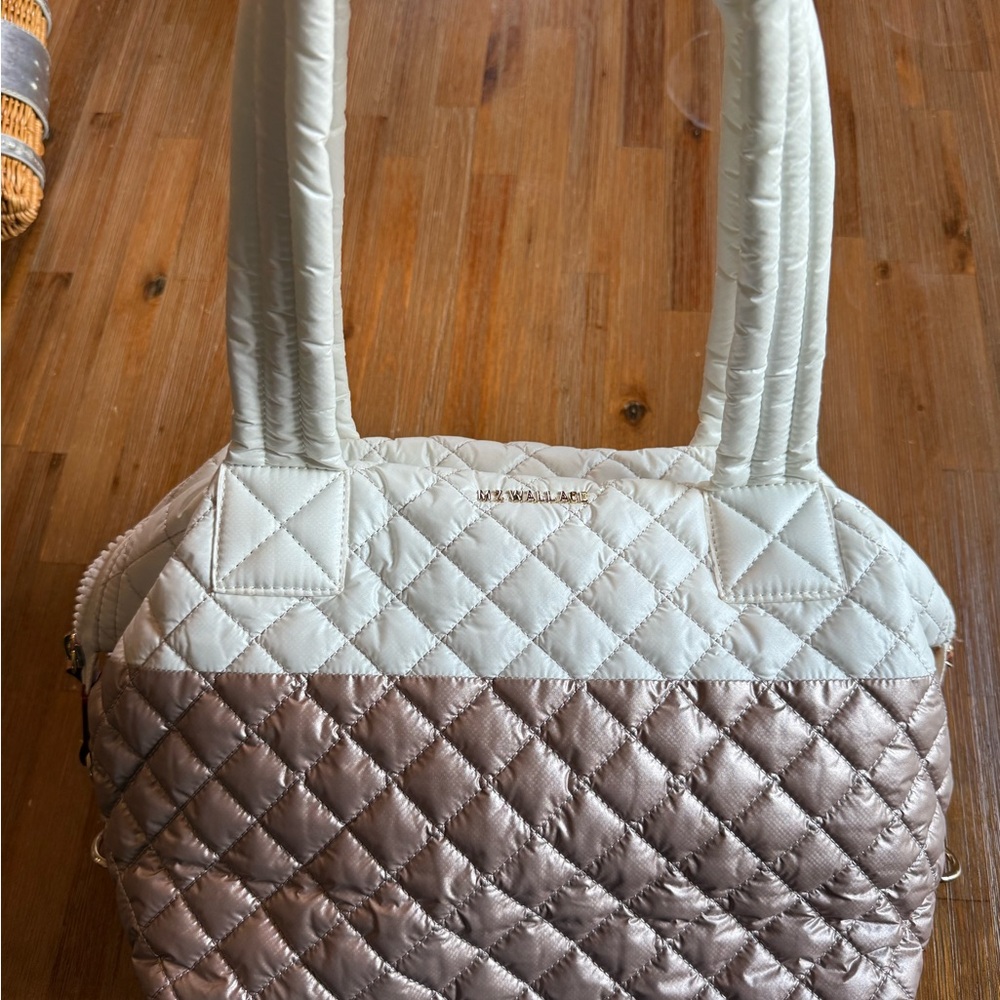 MZ Wallace Medium Sutton in White and Rose Gold